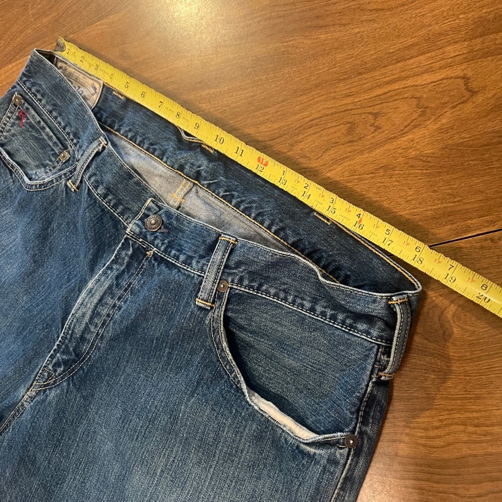Polo Ralph Lauren Mens Straight Leg Jeans Blue Denim 38x32 Authentic Dungarees - Picture 2 of 13